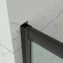 Drzwi prysznicowe przesuwne Elche Black 140, 190cm, 6mm