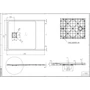 Kwadratowy brodzik SMC Cagliari Black 80x100x2,6 cm