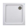 Kwadratowy brodzik akrylowy z syfonem Almagro 80x80x13,5 cm