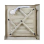 Kwadratowy brodzik akrylowy z syfonem Almagro 80x80x13,5 cm