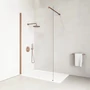 Obraz 1/2 -Ścianka prysznicowa Walk-in Rose Gold 80, 200cm, 8mm