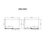 Kabina prysznicowa Milano Duo 80x120, 195 cm, 8 mm