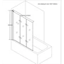 Obraz 4/4 -Parawan nawannowy Triad 120x140 6mm 3-częściowy, składany