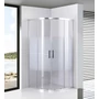 Obraz 1/6 -Półokrągła kabina prysznicowa Avignon White 6 mm 70*70 190 cm