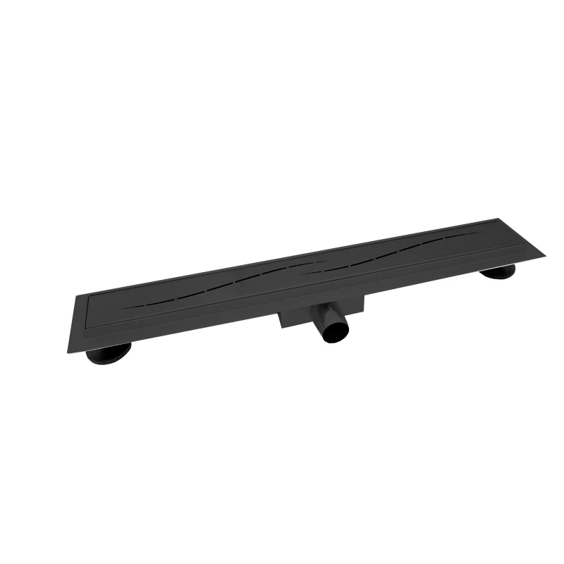Odpływ prysznicowy Burela Matte Black 50cm