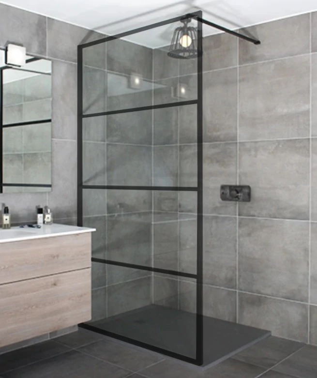 Ścianka prysznicowa Walk-in Black 50, 200cm, 8mm