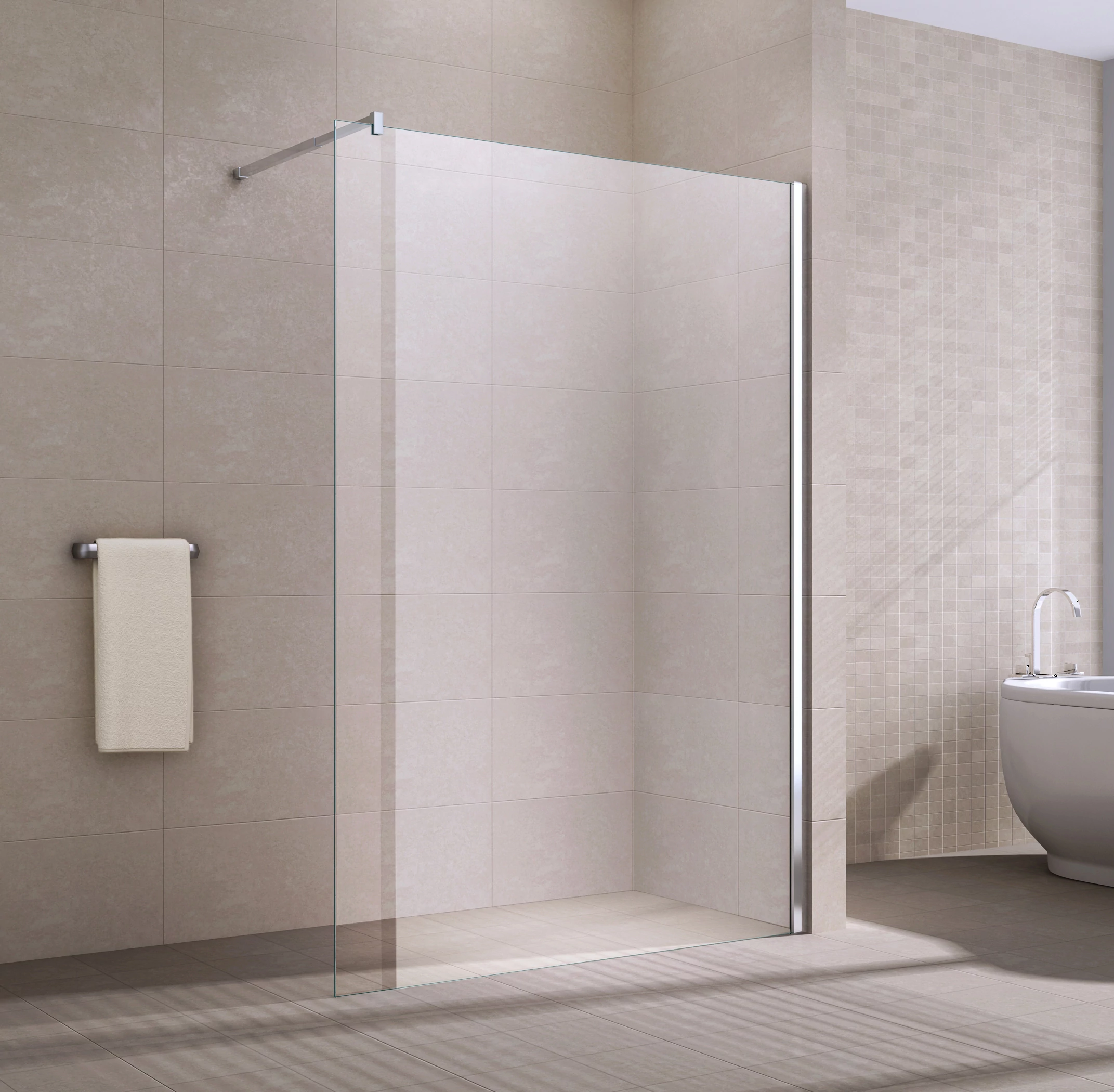 Ścianka prysznicowa Walk-in Chrome 70, 200cm, 8mm