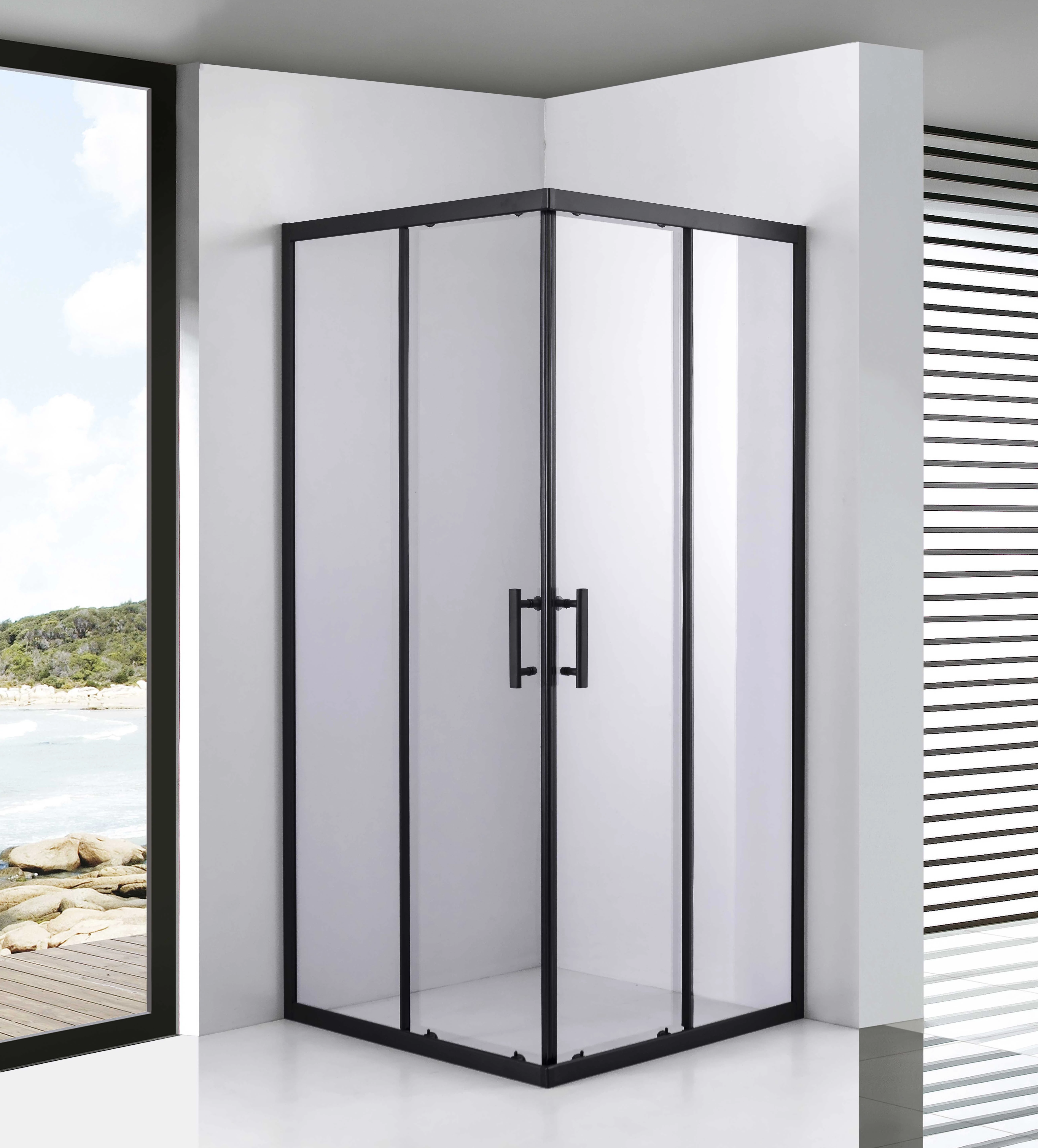 Kabina prysznicowa Toulon Black 6 mm 70*70 190 cm