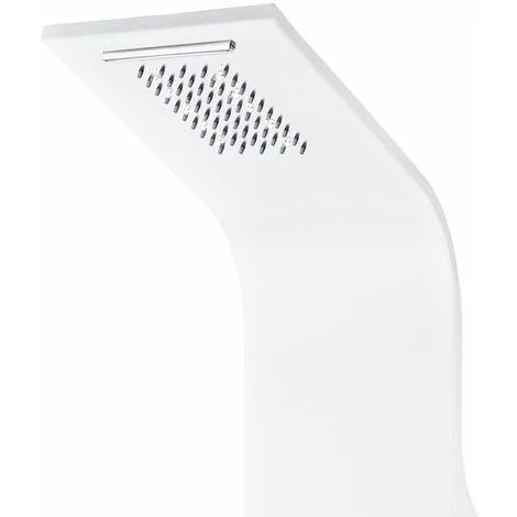 Termostatyczny panel prysznicowy Verona White stal nierdzewna